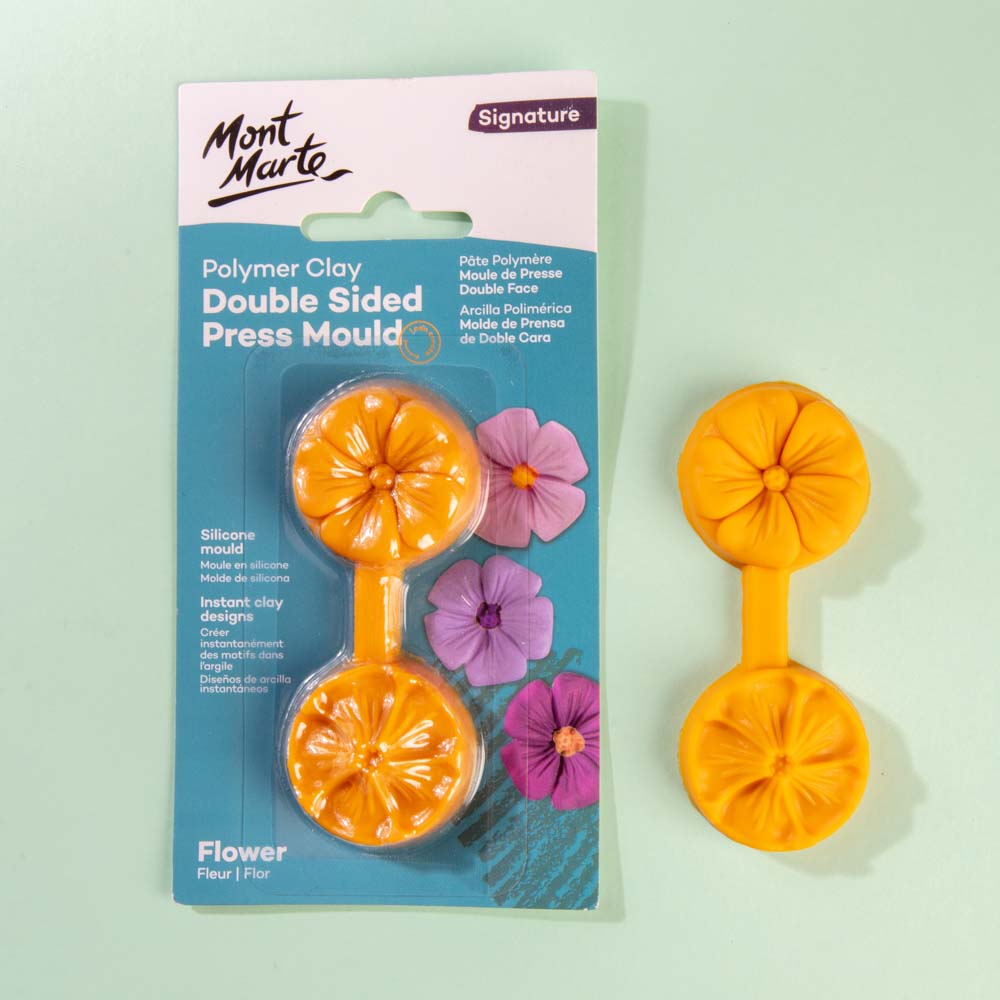 Polymer Clay Double Sided Press Mould Signature Flower